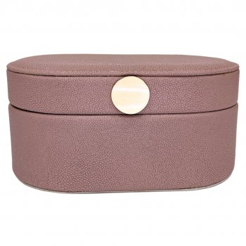 Caixa Organizadora Oval Rose - 12cm