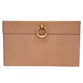 Caixa Organizadora Quadrada Salmão - 20cm