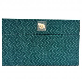 Caixa Organizadora Quadrada Texturizada Verde - 23cm