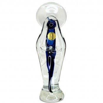 Nossa Senhora em Murano Labone Azul Escuro - 21cm