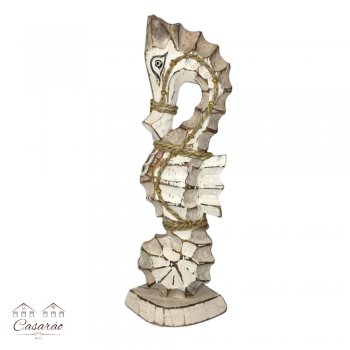 Cavalo Marinho Branco - 26 cm
