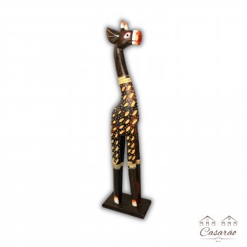 Girafa de Madeira Teca - 30 cm