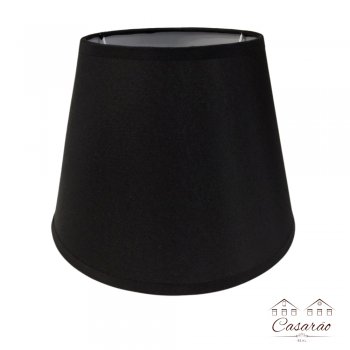 Cúpula Cone Preta Lisa - 17 cm